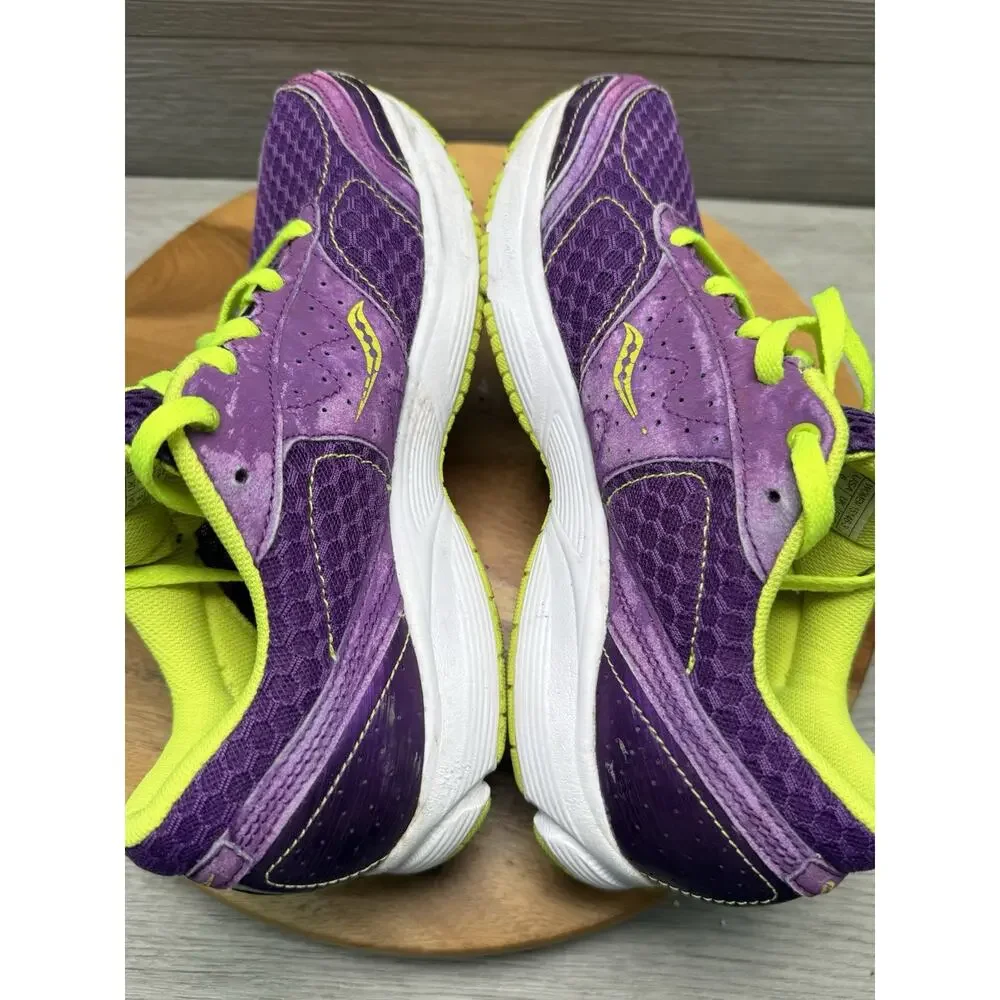 Saucony Outduel 15146-3 Shoes, Women’s Size 8 Purple Neon Green/ Yellow